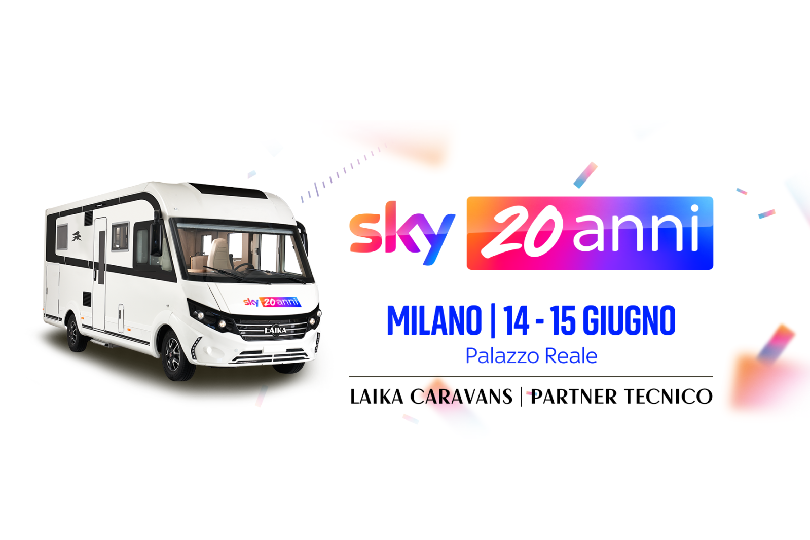 Laika partner di Sky 20 Anni